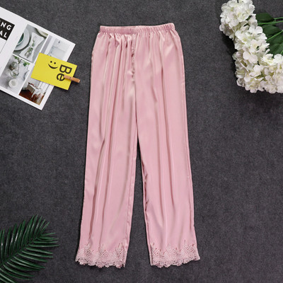 Fdfklak Άνοιξη Καλοκαίρι Νέο Μεταξωτό Παντελόνι Γυναικείο Παντελόνι Πυτζάμες Ρούχα ύπνου M-XXL Plus Size Bottoms Νυχτερινά ρούχα