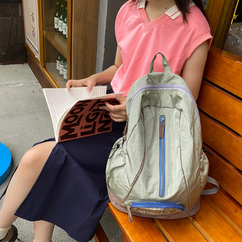 Nylon Handbags Casual Vintage Σχολική Τσάντα Ρυθμιζόμενο λουράκι Μαθητικό σακίδιο πλάτης Μόδα σακίδιο πλάτης για Γυναικεία Ταξιδιωτική Σχολική Τσάντα Shopper