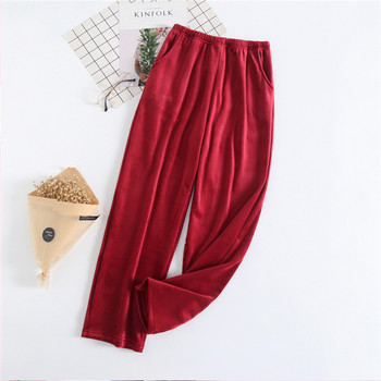 Lounge Wear Warm Thicken Pantalones De Mujer Νέα Φθινοπωρινά, Χειμερινά Sleepwear Πυτζάμες Παντελόνι Island Velvet Home Pantalones Pijama