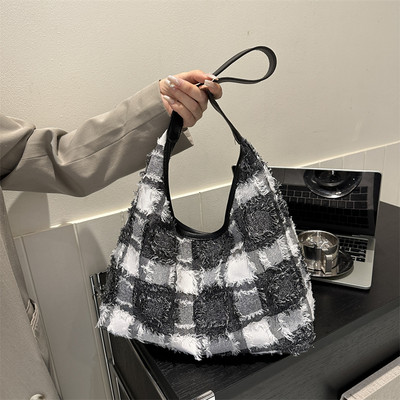 Τσάντες φθινοπώρου Winter Totes για γυναίκες Shopper κορίτσια Τσάντες χειρός Φερμουάρ Eco Περιβαλλοντικές τσάντες ώμου Patchwork Μεγάλης Χωρητικότητας