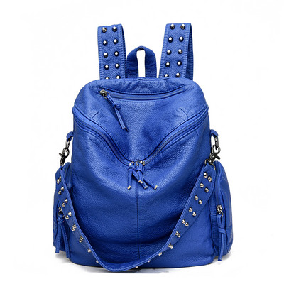 Νέο γυναικείο σακίδιο πλάτης 2023 Μόδα τσάντα ταξιδιού Απλή τσάντα πολλαπλών χρήσεων Υψηλής ποιότητας Cool girls Satchel Pu Δερμάτινες τσάντες ώμου