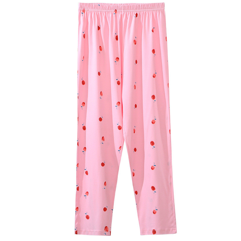 Fdfklak Nové Pantalones De Mujer Bavlnené ležérne pyžamové nohavice s potlačou Jarné jesenné domáce oblečenie Voľné dámske pyžamové nohavice