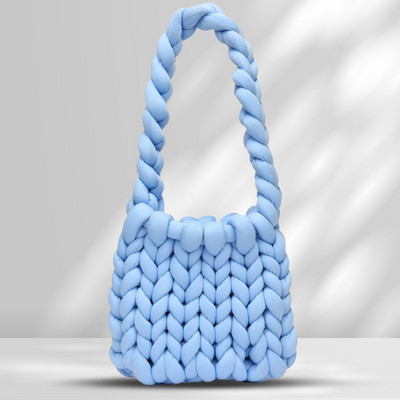 Γυναικεία τσάντα ώμου Ανοιχτή πλέξη Casual τσάντα χιαστί Μαλακή τσάντα αγορών Τσάντα πλεγμένη DIY για ραντεβού για έξοδο Clutch Τσάντα