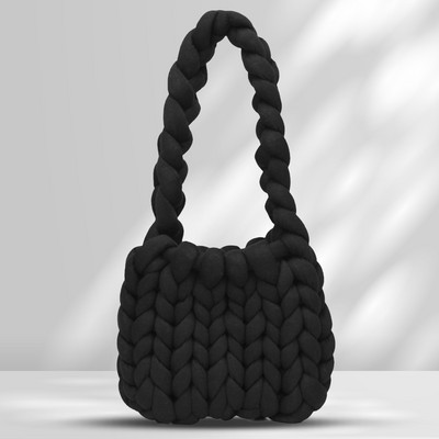 Γυναικεία τσάντα ώμου Ανοιχτή πλέξη Casual τσάντα χιαστί Μαλακή τσάντα αγορών Τσάντα πλεγμένη DIY για ραντεβού για έξοδο Clutch Τσάντα