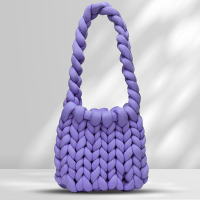 Γυναικεία τσάντα ώμου Ανοιχτή πλέξη Casual τσάντα χιαστί Μαλακή τσάντα αγορών Τσάντα πλεγμένη DIY για ραντεβού για έξοδο Clutch Τσάντα