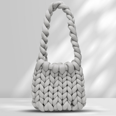 Γυναικεία τσάντα ώμου Ανοιχτή πλέξη Casual τσάντα χιαστί Μαλακή τσάντα αγορών Τσάντα πλεγμένη DIY για ραντεβού για έξοδο Clutch Τσάντα