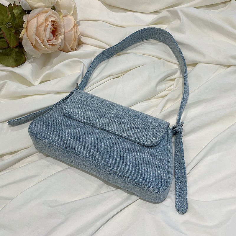 Γυναικείες τσάντες ρετρό υψηλής ποιότητας Τζιν ώμου Τσάντα μασχάλης Εκλεκτές φθινοπωρινές σχεδιαστές Νέα ιδιοσυγκρασία τσαντάκια μόδας
