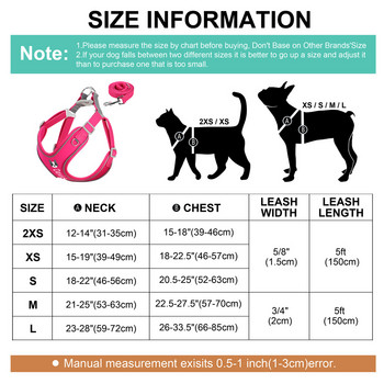 Персонализиран комплект каишки за кучешки сбруи Отразяваща без дърпане мека жилетка сбруя Персонализирано ID име за малки, средни големи кучета Pitbull