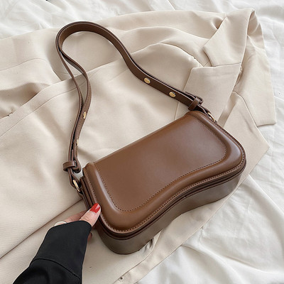 Γυναικεία δερμάτινη τσάντα Ευέλικτη δερμάτινη τσάντα τσάντα casual trendy χιαστί τσάντα με πτερύγιο κοριτσίστικο τσαντάκι