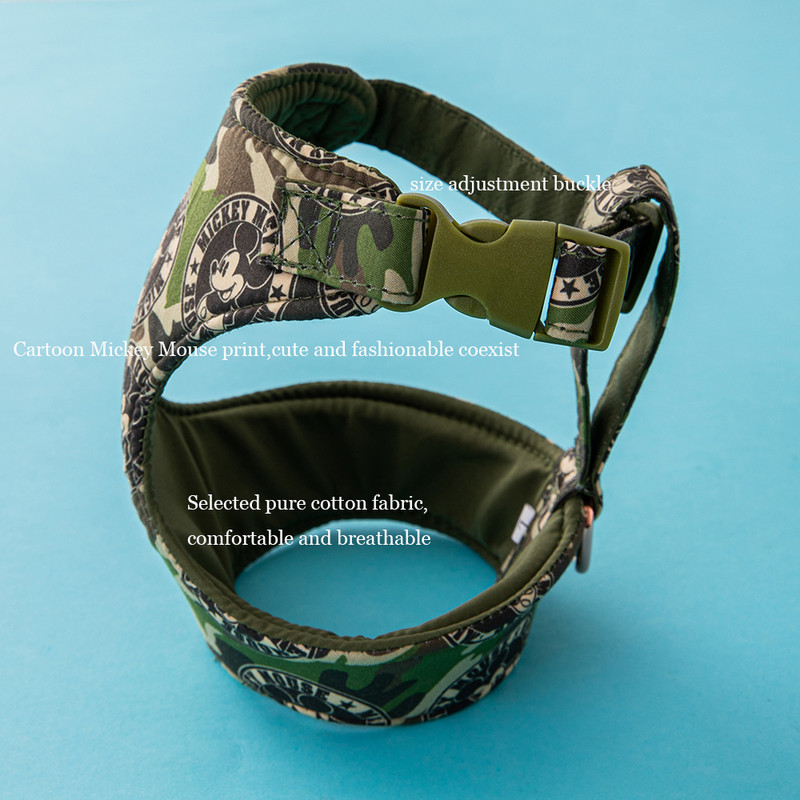 Αξεσουάρ Disney Dog Ρυθμιζόμενο σετ λουριών και λουριών σκύλου Βαμβακερό άνετο λουρί για περπάτημα εξωτερικού χώρου Περιλαίμια για κατοικίδια