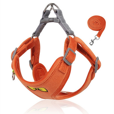 Σετ λουριών λουριών λουριών για μικρά σκυλιά Ανακλαστικό λουρί στήθους κουταβιού για σκύλους Ζώνες ασφαλείας γιλέκο οχήματος Μόλυβδος για περπάτημα