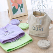 Σετ λουριών και λουριών από βαμβακερό καμβά Ρούχα σκυλιών για μικρά σκυλιά Chihuahua Bichon Harnesses