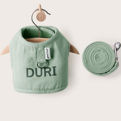 Σετ λουριών και λουριών από βαμβακερό καμβά Ρούχα σκυλιών για μικρά σκυλιά Chihuahua Bichon Harnesses