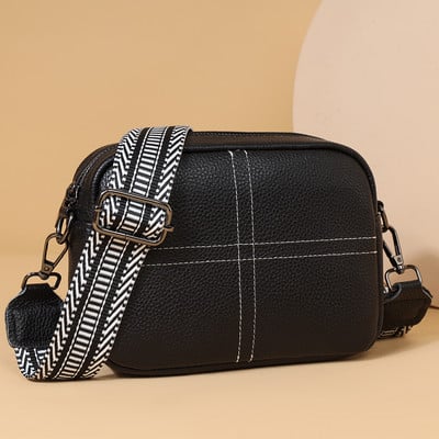 Naiste õlakott Lihtne Crossbody kott Mitmeotstarbeline reguleeritav lai õlarihm Naiste tüdrukute trendikas kott