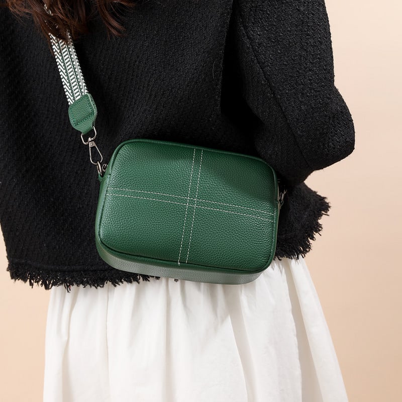 Naiste õlakott Lihtne Crossbody kott Mitmeotstarbeline reguleeritav lai õlarihm Naiste tüdrukute trendikas kott