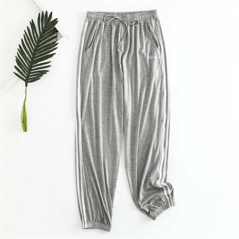 Fdfklak, primăvară, toamnă, pantaloni anti-țânțari, pantaloni de vară, subțiri, largi, pantaloni de slogan, modal, pentru acasă, îmbrăcăminte exterioară, pantaloni de pijama