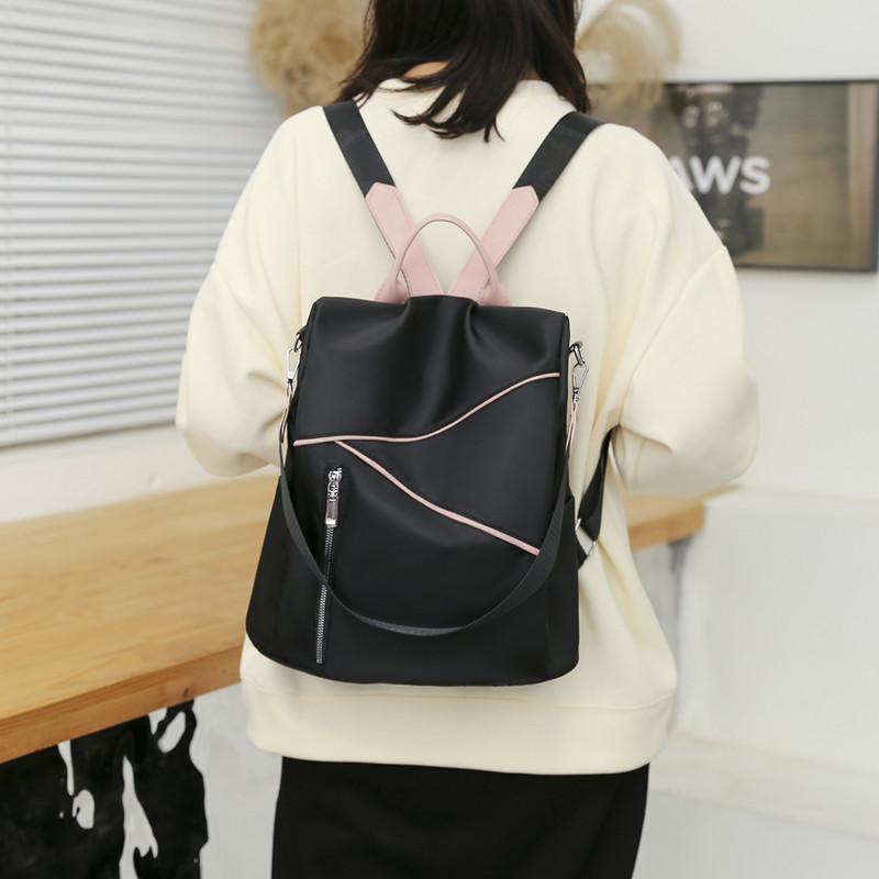 Rucsac din pânză Oxford la modă pentru femei, ocazional, de culoare mare, pentru studenți, genți de școală, genți de umăr pentru femei, rucsac, genți de mână