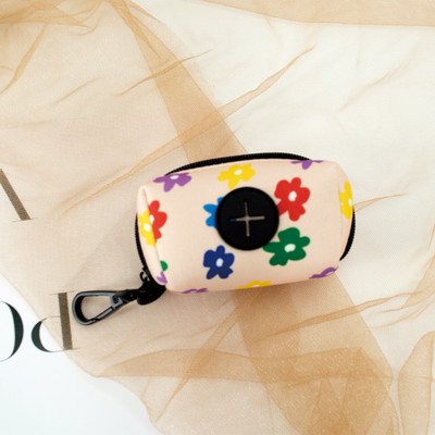 Collarlogo reguleeritav lemmikloomade koera kaelarihm, vastupidav pehme armas loovvärviline lillekujundus jalutusrihm Neopreenist rakmed kakakoti jaotur