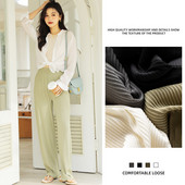 Pantaloni de pijama pentru femei de primăvară, vară, pantaloni largi casual, drepți pentru somn, haine de noapte pentru femei, pantaloni de pijama noi, pantaloni de femeie