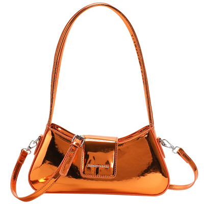 Φωτεινές δερμάτινες τσάντες χιαστί Γυναικείες τσάντες πολυτελείας Y2k Ασημένιες τσάντες τσάντα μασχάλης Γυναικείες τσάντες μασχάλης Γυναικείες τσάντες τσάντα τσαντάκι Hobo