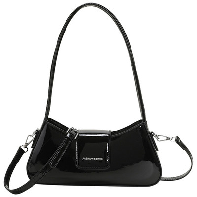 Φωτεινές δερμάτινες τσάντες χιαστί Γυναικείες τσάντες πολυτελείας Y2k Ασημένιες τσάντες τσάντα μασχάλης Γυναικείες τσάντες μασχάλης Γυναικείες τσάντες τσάντα τσαντάκι Hobo