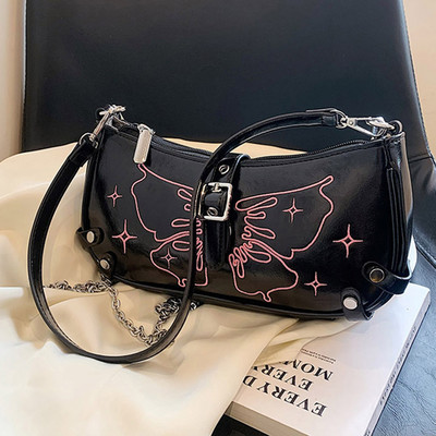 Γυναικεία τσάντα φόρεμα Fashionalbe PU Clutch Τσάντα Τσάντα μασχάλης Τσάντα πεταλούδα Πικάντικο κορίτσι Απλή γυναικεία τσάντα μετακινήσεων Τσάντα αγοραστή