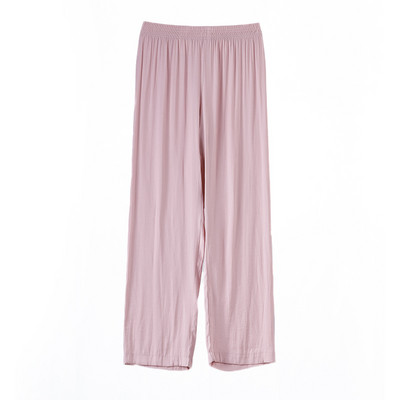 Kevadsuvised naiste pidžaamapüksid, vabaaja kodukandmine, sirge püksiga naiste pidžaama laia säärega püksid