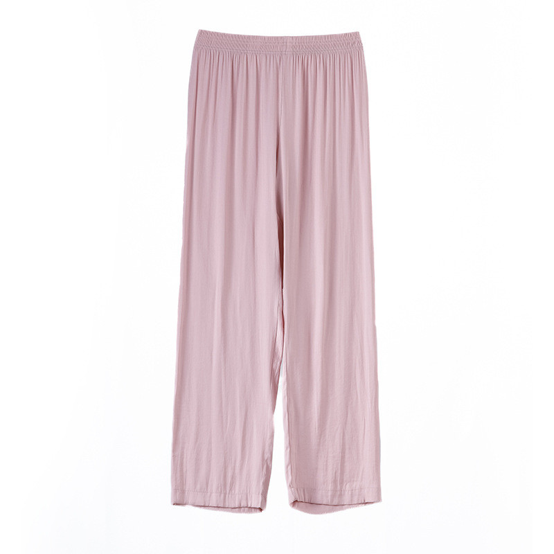 Kevadsuvised naiste pidžaamapüksid, vabaaja kodukandmine, sirge püksiga naiste pidžaama laia säärega püksid
