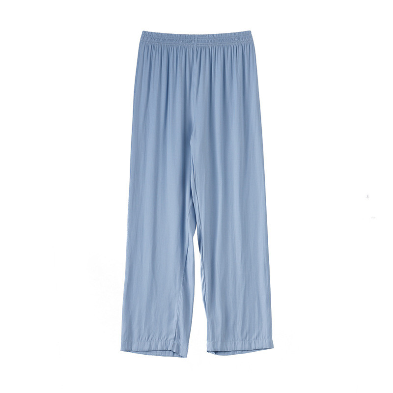 Kevadsuvised naiste pidžaamapüksid, vabaaja kodukandmine, sirge püksiga naiste pidžaama laia säärega püksid