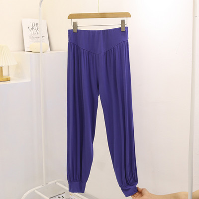 Fdfklak Nou 2022 Pantaloni de dormit modal pentru femei Pantaloni largi Îmbrăcăminte acasă pijamale Pantaloni de primăvară toamnă Lenjerie de noapte Pantaloni de damă