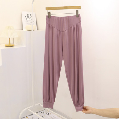 Fdfklak Nou 2022 Pantaloni de dormit modal pentru femei Pantaloni largi Îmbrăcăminte acasă pijamale Pantaloni de primăvară toamnă Lenjerie de noapte Pantaloni de damă