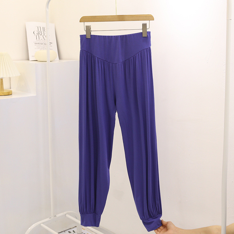 Fdfklak Nou 2022 Pantaloni de dormit modal pentru femei Pantaloni largi Îmbrăcăminte acasă pijamale Pantaloni de primăvară toamnă Lenjerie de noapte Pantaloni de damă