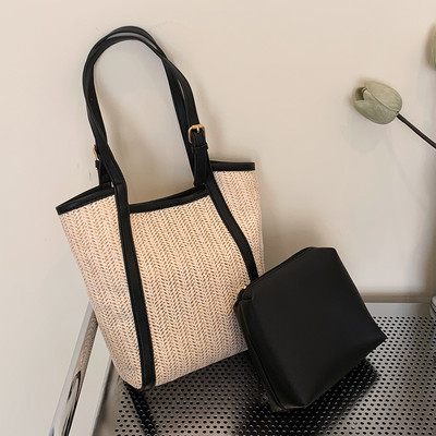 Καλοκαιρινή ψάθινη τσάντα 2023 Τσάντα παραλίας με χερούλι για γυναίκες Τσάντες ώμου Πολυτελής τσάντα σχεδιαστή Tote Woven Hobo Bag Bohemia Vacation