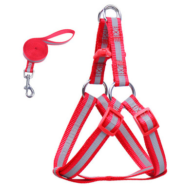 Σετ λουριών και λουριών για σκύλους κατοικίδιων ζώων Αξεσουάρ για υπαίθριο περπάτημα κουταβιού Ρυθμιζόμενο αντανακλαστικό νάιλον λουρί για μικρούς μεσαίους σκύλους