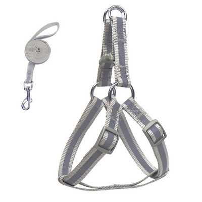 Σετ λουριών και λουριών για σκύλους κατοικίδιων ζώων Αξεσουάρ για υπαίθριο περπάτημα κουταβιού Ρυθμιζόμενο αντανακλαστικό νάιλον λουρί για μικρούς μεσαίους σκύλους