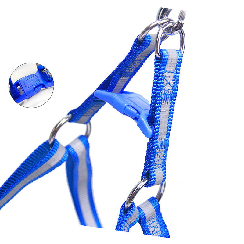 Σετ λουριών και λουριών για σκύλους κατοικίδιων ζώων Αξεσουάρ για υπαίθριο περπάτημα κουταβιού Ρυθμιζόμενο αντανακλαστικό νάιλον λουρί για μικρούς μεσαίους σκύλους