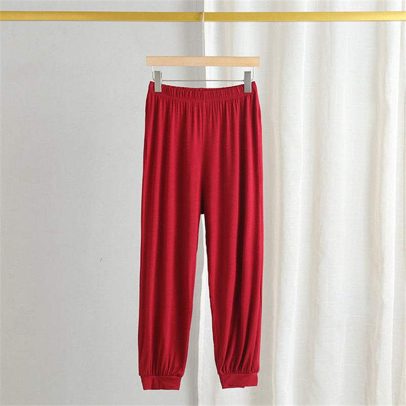 Άνοιξη Καλοκαίρι Νέο Modal ελαστικό παντελόνι μέσης χαρέμι Γυναικείο μεγάλο μέγεθος Loose πιτζάμες Παντελόνι Casual Home Wear Sleepwear Pantalones