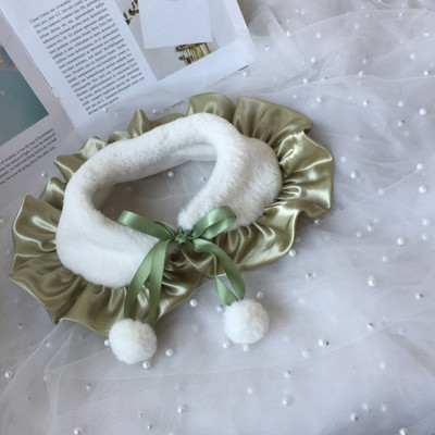 Chic Fur Dog Cape Luxury Dog Cosplay Collar Lordly Puppy Ρούχα Καπέλα Αξεσουάρ για γάτες Φωτογραφία στηρίγματα Διακοσμήσεις Arnes Perro