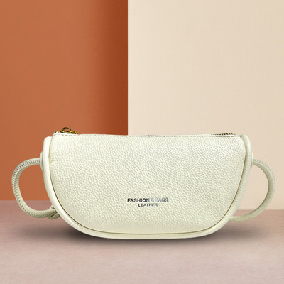 Ženske male torbe na rame Kožna mini torbica s patentnim zatvaračem Modna torbica ispod ruke Vintage vodootporna torbica Clutch