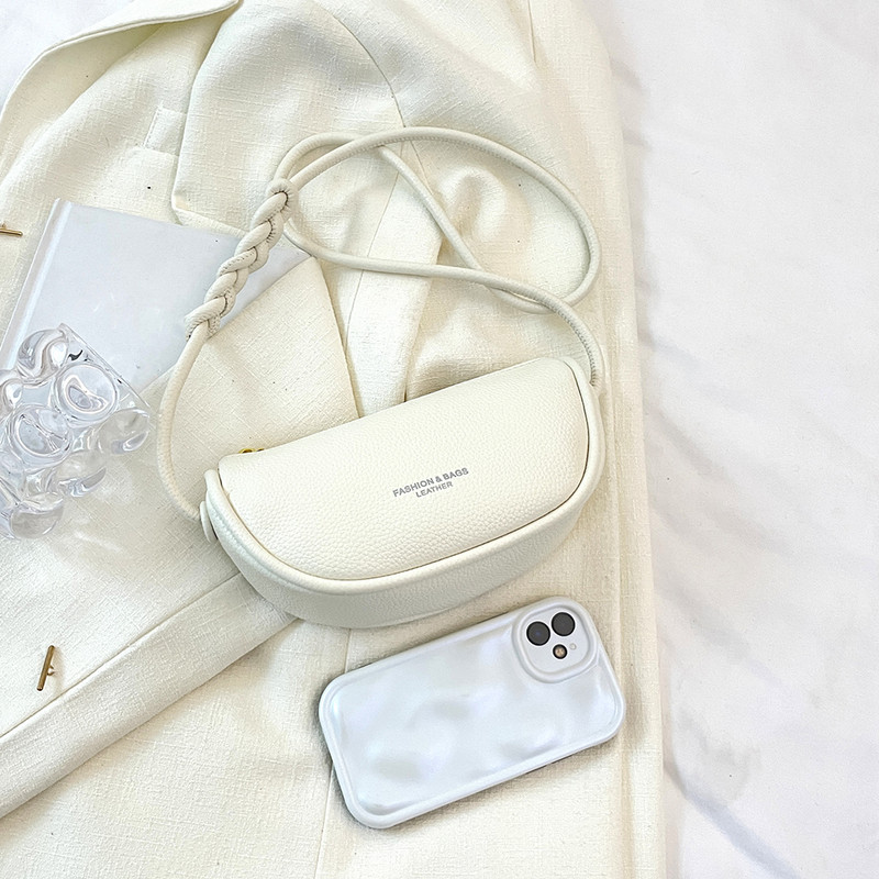 Γυναικείες μικρές τσάντες ώμου με κλείσιμο με φερμουάρ Δερμάτινο μίνι πορτοφόλι μόδας κάτω από το χέρι