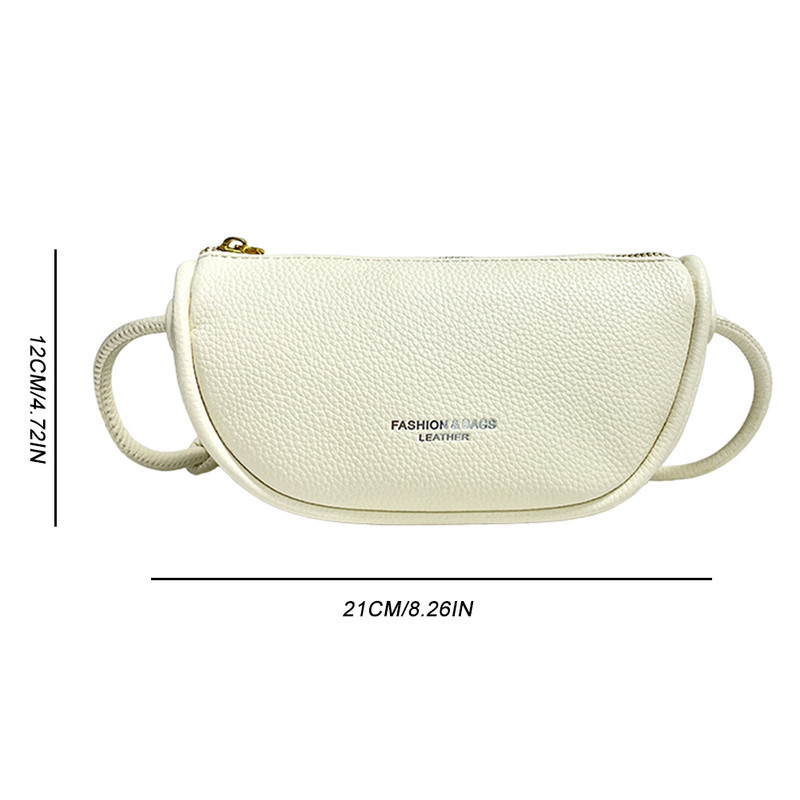 Γυναικείες μικρές τσάντες ώμου με κλείσιμο με φερμουάρ Δερμάτινο μίνι πορτοφόλι μόδας κάτω από το χέρι