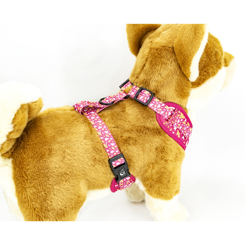 Ρυθμιζόμενο κολάρο για σκύλους κατοικίδιων ζώων Ανθεκτικό μαλακό, χαριτωμένο δημιουργικό λουρί με πεσμένα φύλλα, λουρί από νεοπρένιο με διανομέα τσάντα κακών