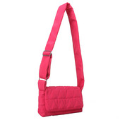 Μόδα τσάντα ώμου Καπιτονέ χιαστί τσάντα σφεντόνα Μικρό τετράγωνο φαρδύ λουράκι βαμβακερό με επένδυση για γυναικεία κορίτσια Ταξιδιωτικό τσαντάκι γραφείου