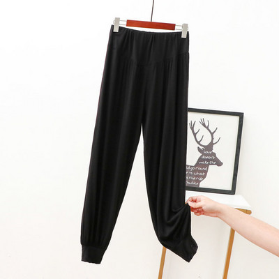 Fdfklak Modal Πυτζάμα Παντελόνια Πυτζάμες Hot Sale Παντελόνια ύπνου για Γυναικεία Ψηλόμεση Άνοιξη Καλοκαιρινό παντελόνι Casual Home Παντελόνι