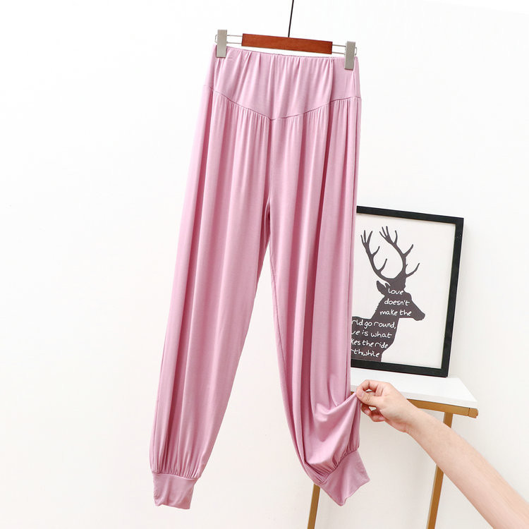 Fdfklak Modal Πυτζάμα Παντελόνια Πυτζάμες Hot Sale Παντελόνια ύπνου για Γυναικεία Ψηλόμεση Άνοιξη Καλοκαιρινό παντελόνι Casual Home Παντελόνι
