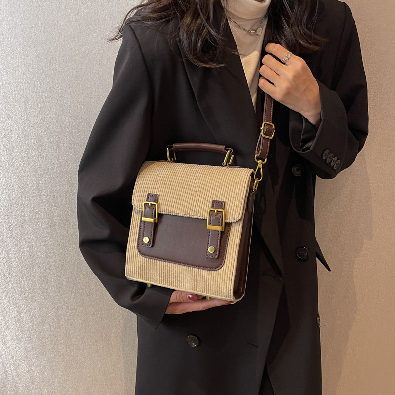 Vintage Small Corduroy γυναικεία σακίδια πλάτης Νέα γυναικεία μόδα σακίδιο πλάτης Ταξίδι Τσάντα ώμου Mochilas Τσάντες χιαστί για έφηβες