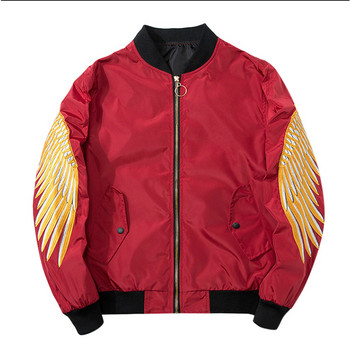 Wing Graphic Jacket Палто Hip-Pop Streetwear Връхни дрехи Windbreak Ежедневни качулки Harajuku Grunge Exercise Модерни мъжки Sudaderas