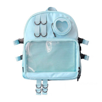 Εφηβική τσάντα αναψυχής μεγάλης χωρητικότητας Γυναικεία τσάντα πλάτης ταξιδίου Clear αισθητικής τσάντα πλάτης ιαπωνικού στυλ Σχολική τσάντα
