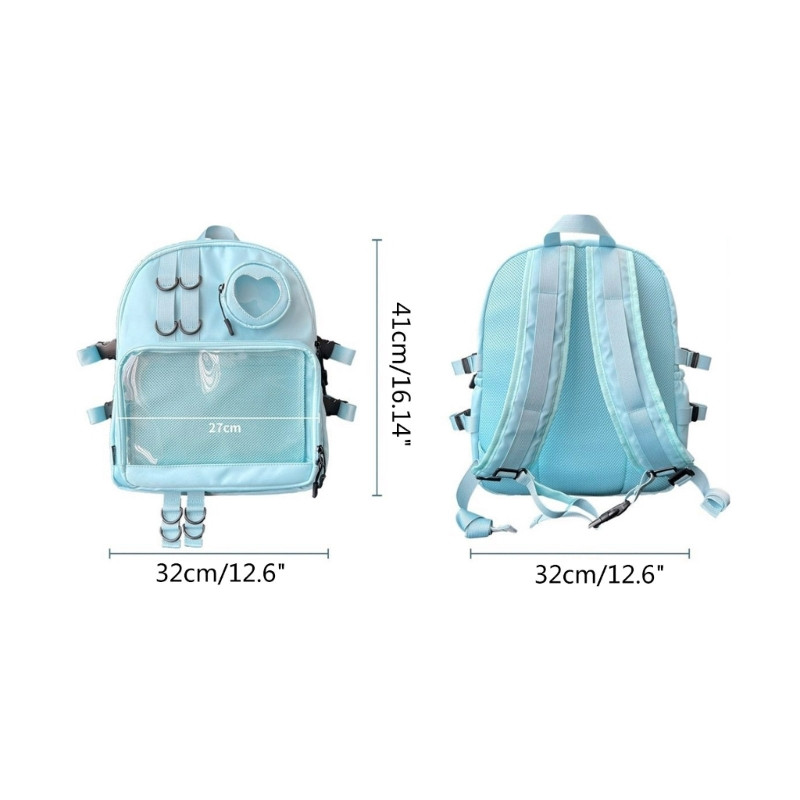 Εφηβική τσάντα αναψυχής μεγάλης χωρητικότητας Γυναικεία τσάντα πλάτης ταξιδίου Clear αισθητικής τσάντα πλάτης ιαπωνικού στυλ Σχολική τσάντα