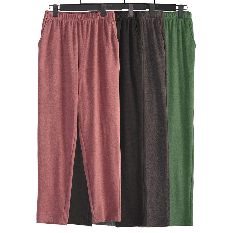 2023 Φθινόπωρο Χειμώνας Γυναικείο Νέο Velvet Plus Size Loose Thermal Παντελόνι Casual Sleepwear Πυτζάμα Παντελόνι Sleep Παντελόνι 2XL-7XL